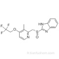 1H-benzimidazole, 2 - [(R) - [[3-méthyl-4- (2,2,2-trifluoroéthoxy) -2-pyridinyl] méthyl] sulfinyle] - CAS 138530-94-6